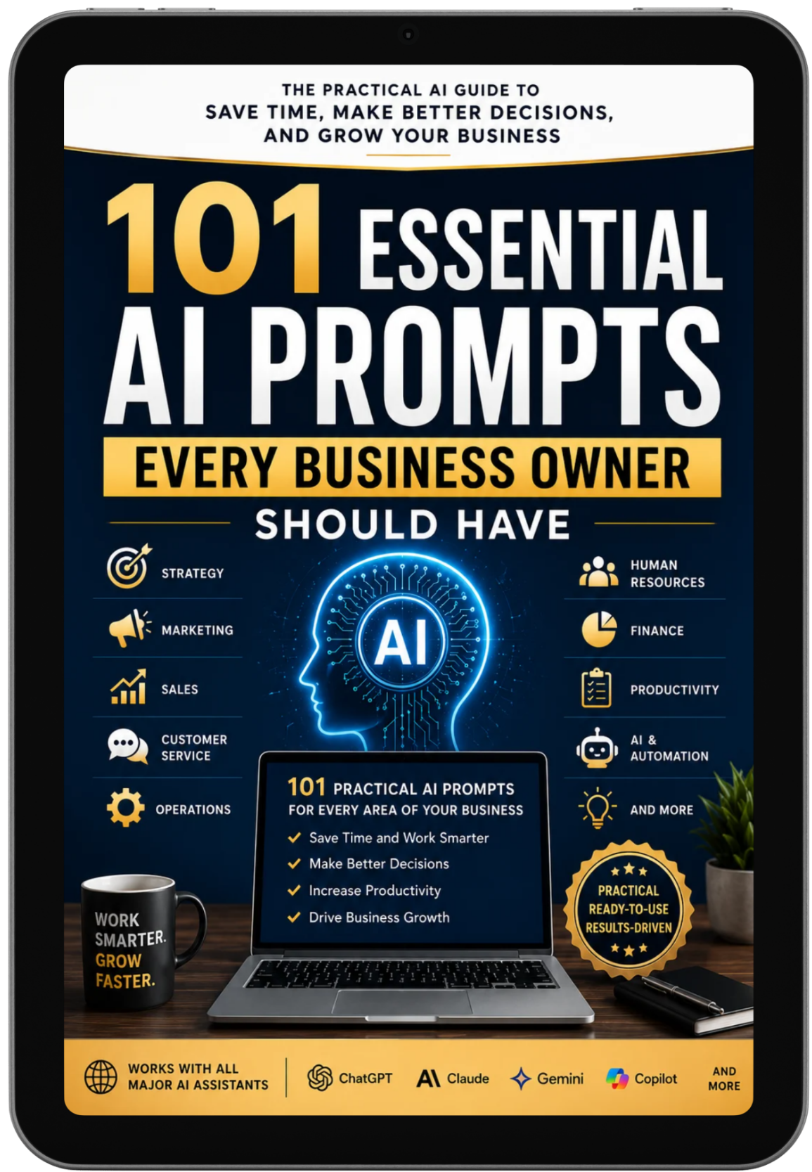 101 Essential AI Prompts ebook cover